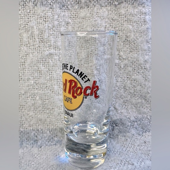 Vintage 1990’s Hard Rock Cafe Maui Shot Glass ‘Save The Planet’ - Picture 3 of 11